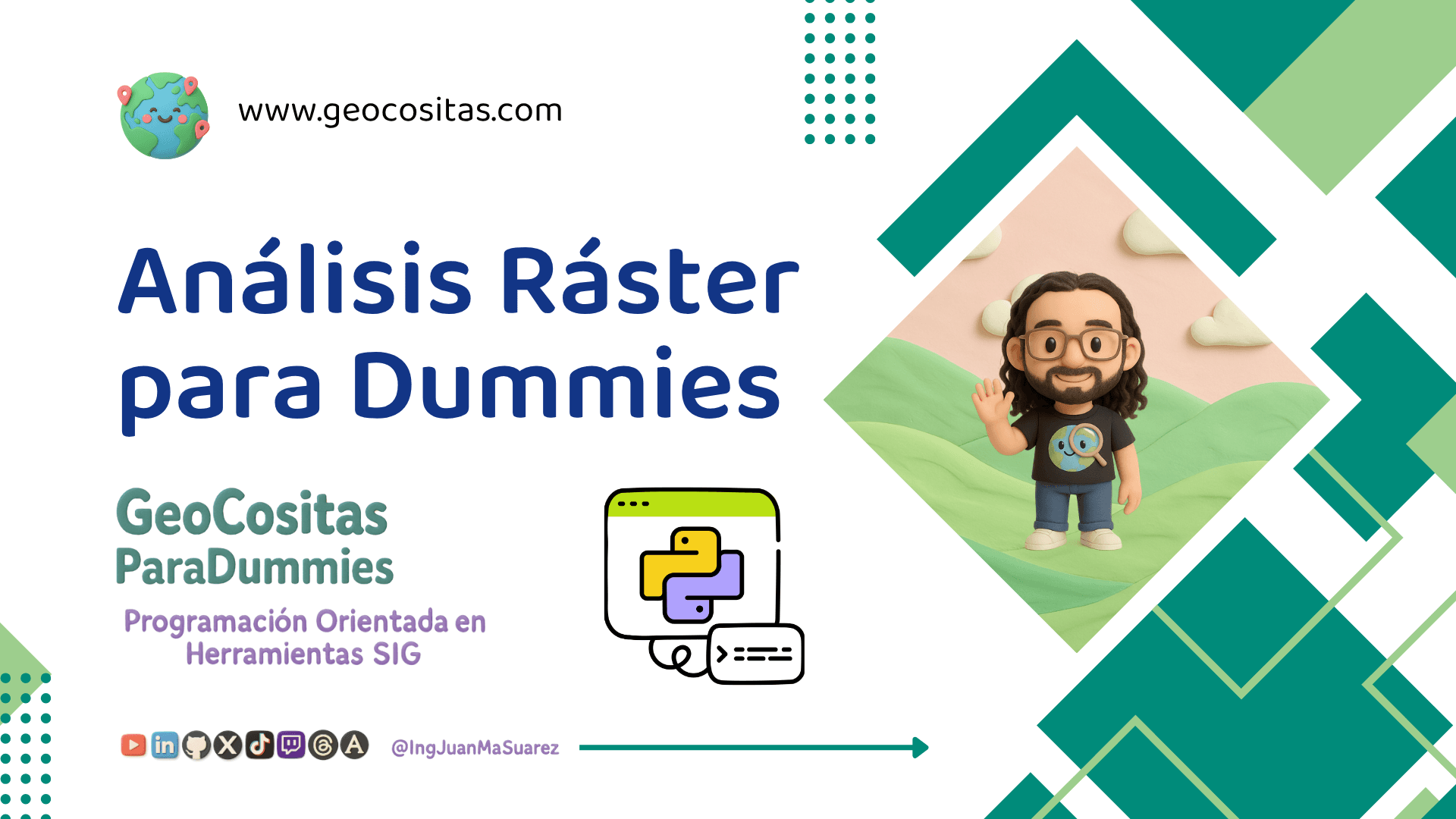 Análisis Raster con Python para Dummies: Procesamiento de datos ráster